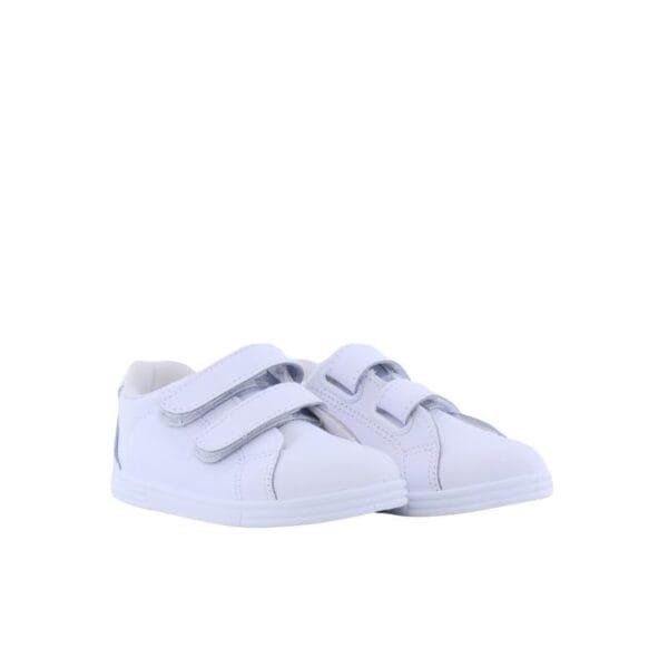 Escoolers Zapatilla Colegial Deportiva Unisex de Piel Blanca - Comodidad y Estilo - Imagen 4