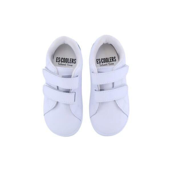 Escoolers Zapatilla Colegial Deportiva Unisex de Piel Blanca - Comodidad y Estilo