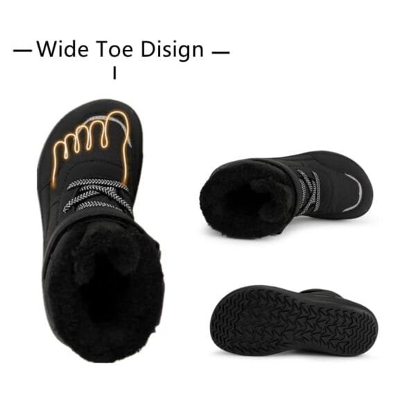 Botas Barefoot Invierno Unisex para Niños: Cálidas y Antideslizantes, Gr. 25-36 EU - Imagen 2