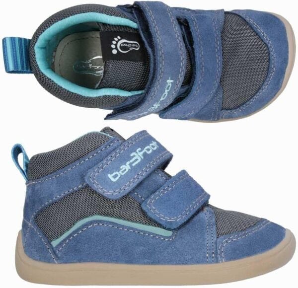 Bar3foot Botines Unisex Niño Hidrofóbicos Azul y Gris - Comodidad y Flexibilidad