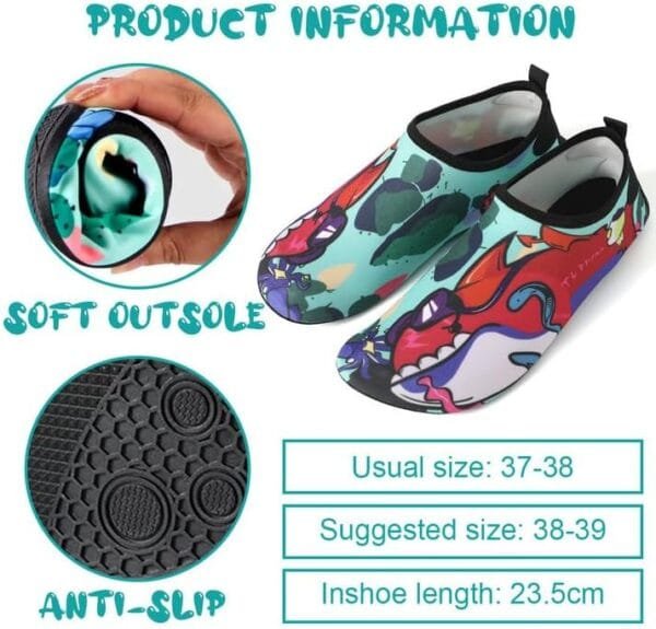 TBUQNZA Zapatos de Agua Unisex Barefoot: Respirable y Perfectos para Playa y Yoga - Imagen 2